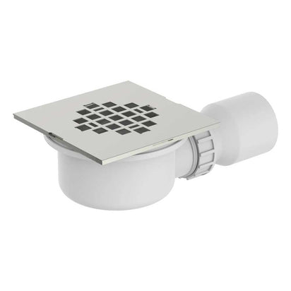 Cobra Seine Square Shower Waste - Brushed Nickel