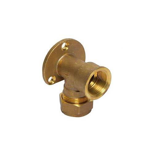 Cobra Wallplate Elbow C to FI - 15mm to ½"